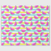 おもしろいとピカラフルンクのスイカのパターン ラッピングペーパー (フラット)