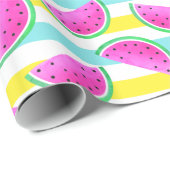 おもしろいとピカラフルンクのスイカのパターン ラッピングペーパー (ロールコーナー)