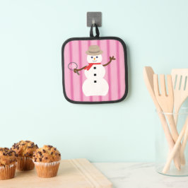 おもしろいとピファンシーンク雪だるま刑事 鍋敷き