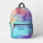 おもしろいとファンキーアルコールおよびインク設計 プリントバックパック (正面)