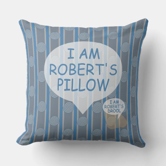 おもしろいとファンシーカスタマイズ可能なスパイラルストライプの クッション (正面)