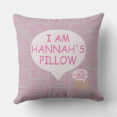 おもしろいとファンシーカスタマイズ可能なピンク迷路 クッション (裏面)