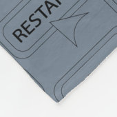 おもしろいとファンシーカスタマイズ可能な再起動 フリースブランケット (角)