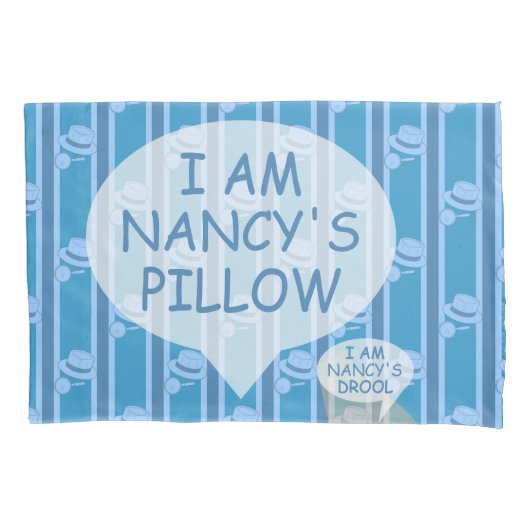 おもしろいとファンシーカスタマイズ可能な探偵 枕カバー (正面)