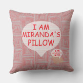 おもしろいとファンシーカスタマイズ可能な赤い迷路 クッション (裏面)