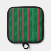 おもしろいとファンシークリスマスの漬物 鍋敷き (正面)