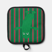 おもしろいとファンシークリスマスの漬物 鍋敷き (正面)