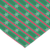 おもしろいとファンシークリスマススノーフレーク ショートテーブルランナー (コーナー)