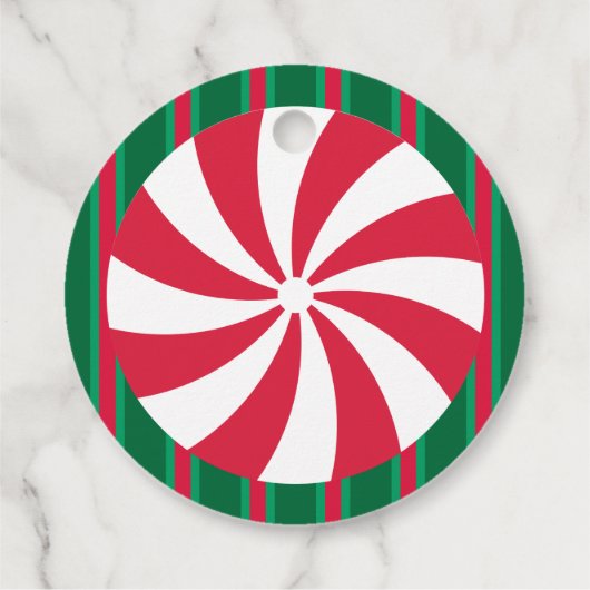 おもしろいとファンシークリスマスペパーミントキャンディ フェイバータグ (裏面)