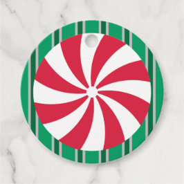 おもしろいとファンシークリスマスペパーミントキャンディ フェイバータグ