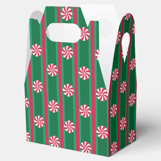 おもしろいとファンシークリスマスペパーミントキャンディ フェイバーボックス (オープン)