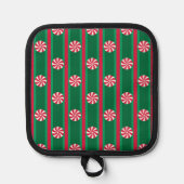 おもしろいとファンシークリスマスペパーミントキャンディ 鍋敷き (正面)