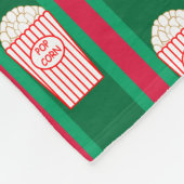 おもしろいとファンシークリスマスポップコーン フリースブランケット (角)