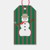 おもしろいとファンシークリスマス雪だるま刑事 ギフトタグ (裏面)