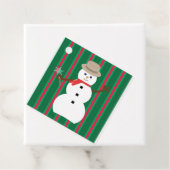 おもしろいとファンシークリスマス雪だるま刑事 フェイバータグ (インサイチュ)