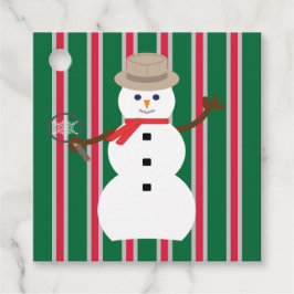 おもしろいとファンシークリスマス雪だるま刑事 フェイバータグ