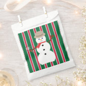 おもしろいとファンシークリスマス雪だるま刑事 フェイバーバッグ (クリップ留めされた状態)