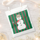 おもしろいとファンシークリスマス雪だるま刑事 フェイバーバッグ (クリップ留めされた状態)