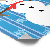 おもしろいとファンシークリスマス雪だるま刑事 ポスター (角)