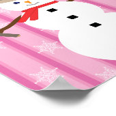 おもしろいとファンシークリスマス雪だるま刑事 ポスター (角)