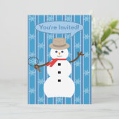 おもしろいとファンシークリスマス雪だるま刑事 招待状 (スタンド正面)