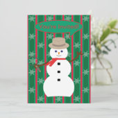 おもしろいとファンシークリスマス雪だるま刑事 招待状 (スタンド正面)