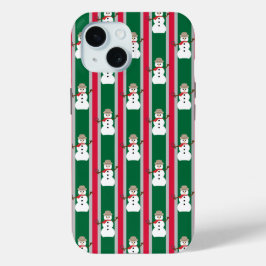 おもしろいとファンシークリスマス雪だるま刑事 iPhone 15ケース