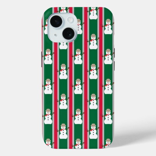 おもしろいとファンシークリスマス雪だるま刑事 Case-Mate iPhoneケース (裏面)