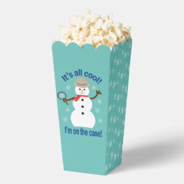 おもしろいとファンシークリスマス雪だるま探偵ポップコーン フェイバーボックス