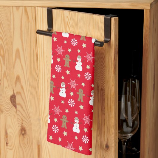 おもしろいとファンシークリスマス キッチンタオル (三つ折り)