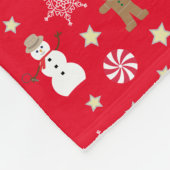 おもしろいとファンシークリスマス フリースブランケット (角)
