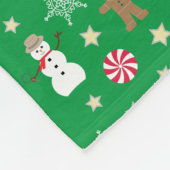 おもしろいとファンシークリスマス フリースブランケット (角)