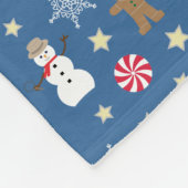 おもしろいとファンシークリスマス フリースブランケット (角)
