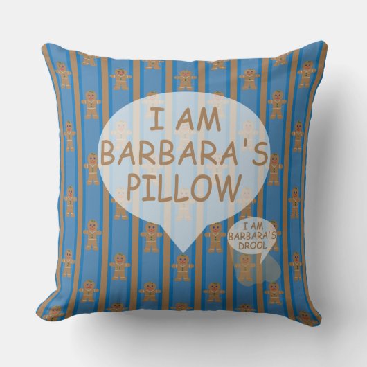 おもしろいとファンシージンジャーブレッドマン クッション (正面)