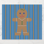 おもしろいとファンシージンジャーブレッドマン ビールラベル (シングルラベル)