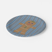 おもしろいとファンシージンジャーブレッドマン ペーパープレート (アングル)