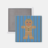 おもしろいとファンシージンジャーブレッドマン マグネット (正面/裏面)