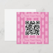 おもしろいとファンシートランプのポーカーチップQRコード 招待状 (正面/裏面)