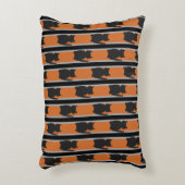 おもしろいとファンシーハロウィンブラックシルエット猫 アクセントクッション (正面(垂直))