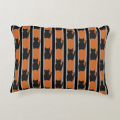 おもしろいとファンシーハロウィンブラックシルエット猫 アクセントクッション (裏面)