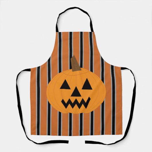 おもしろいとファンシーハロウィーンカボチャ エプロン (正面)