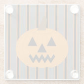 おもしろいとファンシーハロウィーンカボチャ ガラスコースター (裏面)