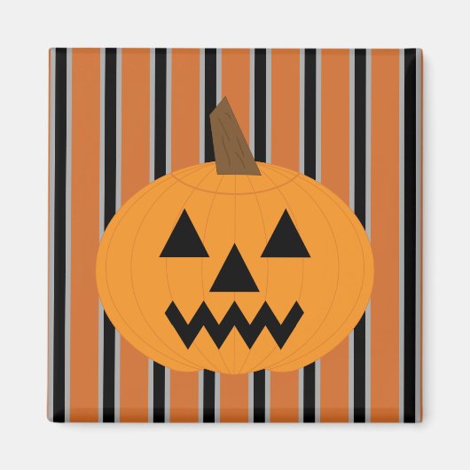 おもしろいとファンシーハロウィーンカボチャ マグネット (正面)