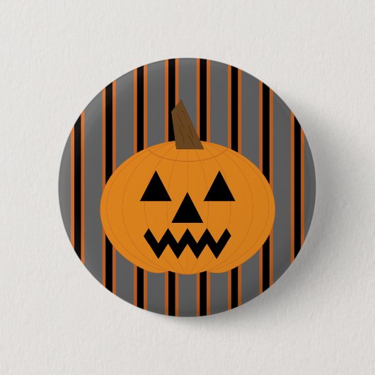 おもしろいとファンシーハロウィーンカボチャ 缶バッジ (正面)