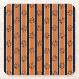 おもしろいとファンシーハロウィーンスパイダーウェブ スクエアペーパーコースター