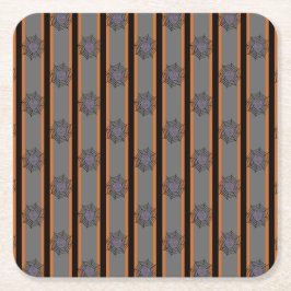 おもしろいとファンシーハロウィーンスパイダーウェブ スクエアペーパーコースター