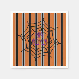 おもしろいとファンシーハロウィーンスパイダーウェブ スタンダードカクテルナプキン