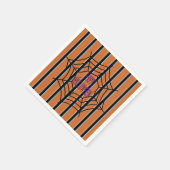 おもしろいとファンシーハロウィーンスパイダーウェブ スタンダードカクテルナプキン (角)