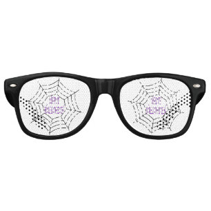 おもしろいとファンシーハロウィーンスパイダーウェブ レトロサングラス