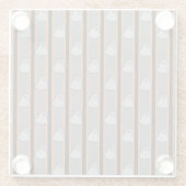 おもしろいとファンシーハロウィーン幽霊 ガラスコースター (裏面)